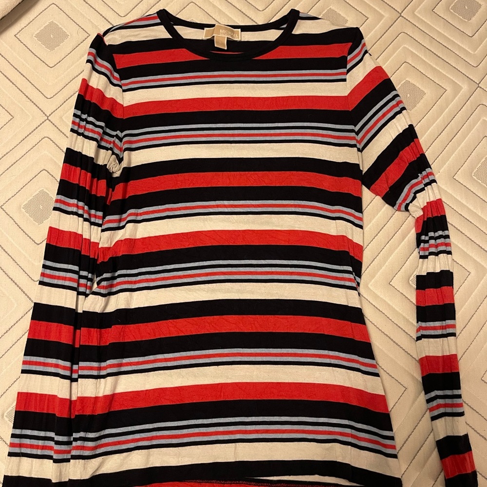 Striped  Michael Kors long sleeve shirt  size small